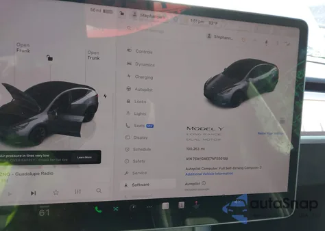 2022 Tesla Model Y Long Range Dual Motor All-Wheel Drive из США, поврежденный, VIN 7SAYGAEE7NF550199